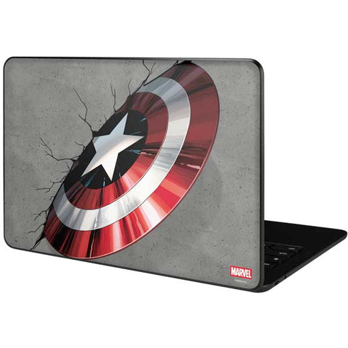 Marvel Captain America Shield Break Google Pixelbook Go Skin